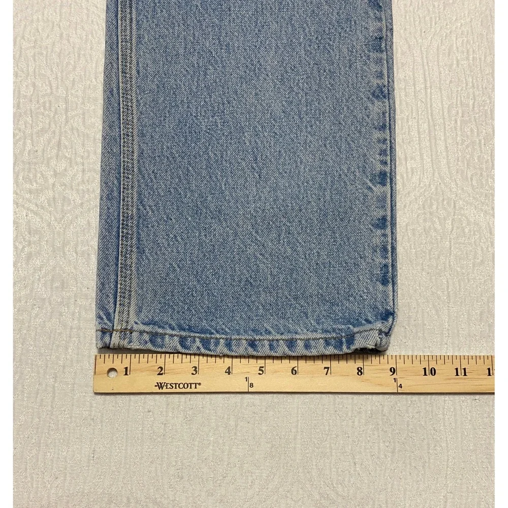 Carhartt B460‎ LVB Work Jeans Men's Size 36×34 Blue Relaxed Fit
